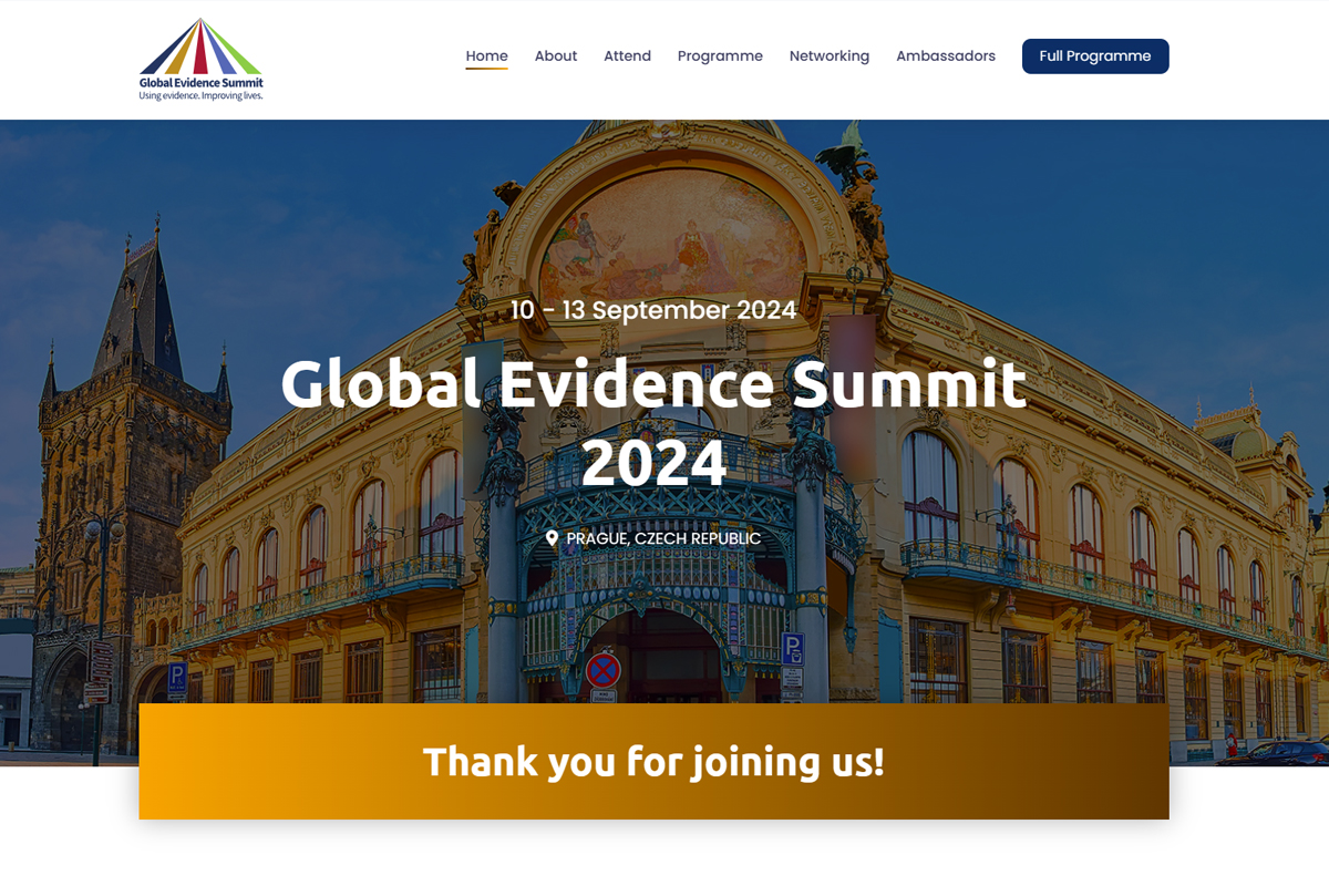 Global Evidence Summit screenshot